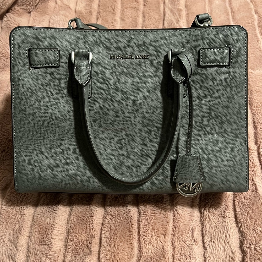 Michael Kors Gray Satchel / Tote Handbag - Excellent Condition